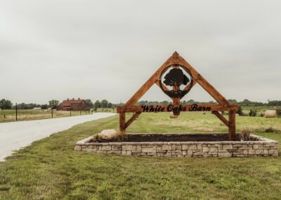 White Oaks Barn Sign